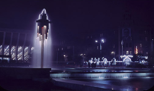 Освещение фонтана-«органа» (Баку)